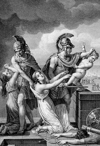 astyanax: the nickname of Scamandrius, child son of Hector and Andromache