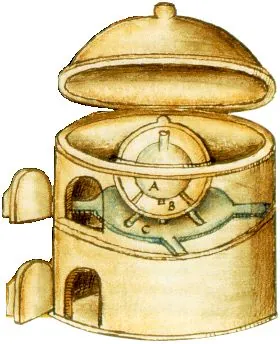 athanor: a furnace or stove designed and used to maintain uniform heat, primarily used by alchemists