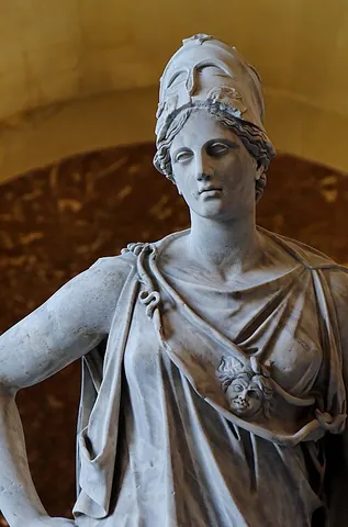 athena: the goddess of wisdom, especially strategic warfare, the arts, and especially crafts, in...