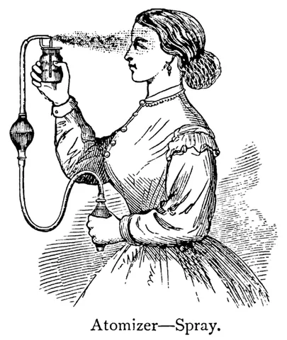 atomizer: an instrument for reducing a liquid to spray or vapor for disinfecting, cooling, medical use or...