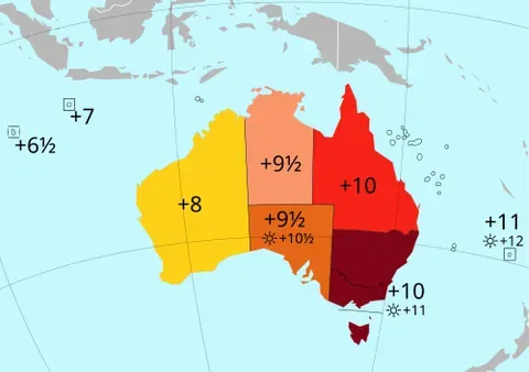 australian central standard time: the time zone that encompasses South Australia and Broken Hill in New South Wales from the first...