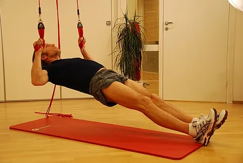 australian pull-up: a type of pull-up where the lifter lies under a horizontal bar or some other kind of suspension...