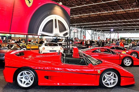 auto show: a typically annual or semiannual public event for exhibition of new automobiles and new automobile...