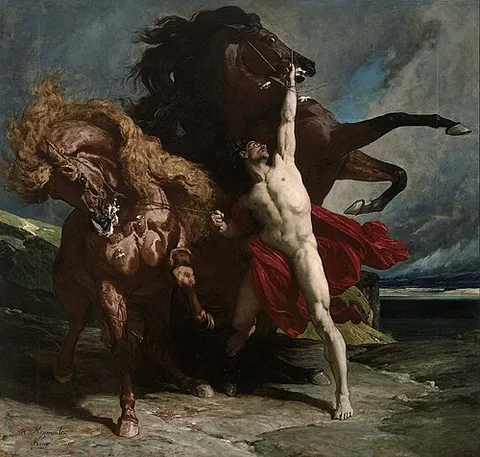 automedon: achilles' charioteer, who drove the immortal horses Balius and Xanthos, son of Diores