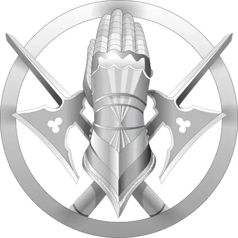 aversant: turned to show the back: said of a hand (or gauntlet)