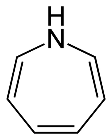 azepine: an unsaturated seven-membered heterocycle having six carbon atoms, one nitrogen atom and three...