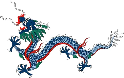azure dragon: a Chinese dragon