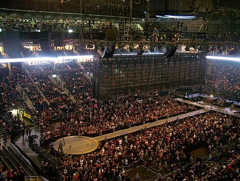 b-stage: a smaller, secondary stage typically featured at pop and rock concerts held in a stadium or arena,...