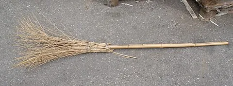 witch's besom: an especially rustic style of broom, now associated with witches