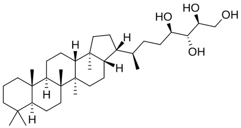 bacteriohopanepolyol: any of a group of bacterial pentacyclic triterpenoids found in the lipid cell membranes of many...