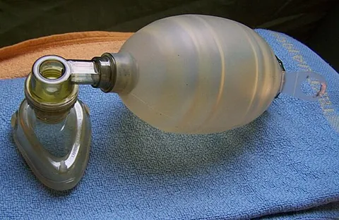 bag valve mask: a bag used to resuscitate a patient by supplying air or oxygen directly to the trachea and into the...