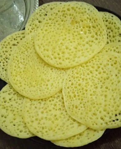 baghrir: a traditional North African semolina pancake, especially in Morocco and Algeria, characterized by...