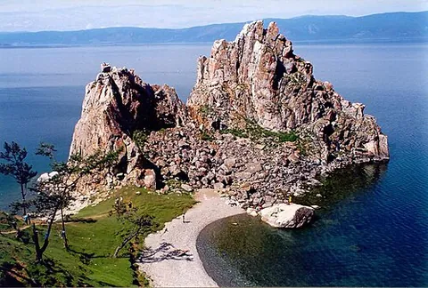 baikal: a large freshwater lake in Siberia, Russia