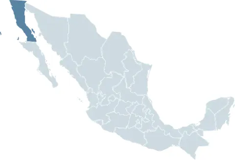 baja california: a peninsula in Mexico: A mountainous peninsula of western Mexico between the Pacific Ocean and the...