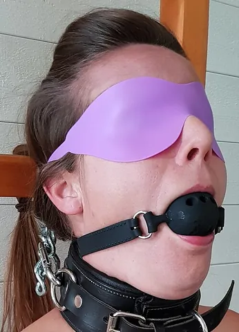 ball gag: a gag with a rubber or silicone sphere that is strapped into the mouth behind the teeth