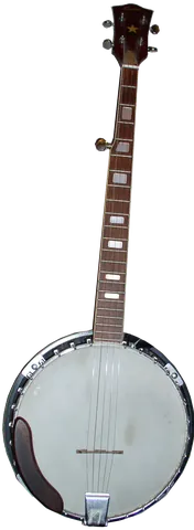 banjo: a stringed musical instrument (chordophone), usually with a round body, a membrane-like soundboard...