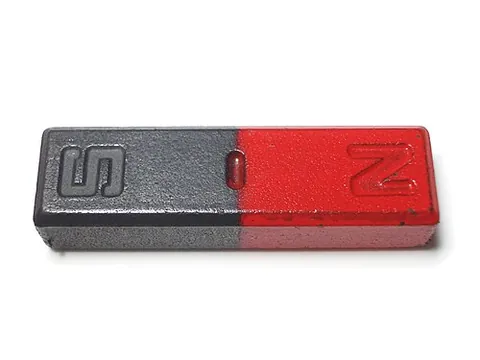 bar magnet: a permanent magnet of rectangular shape