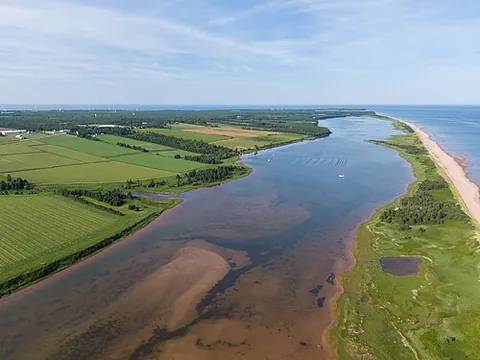 barachois: a coastal lagoon partially or totally separated from the ocean by a sand or shingle bar