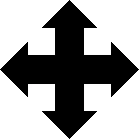 barby: barbed, like the ends of an arrow cross
