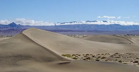 barchan: an arc-shaped shifting sand dune comprising well-sorted (uniformly sized) sand