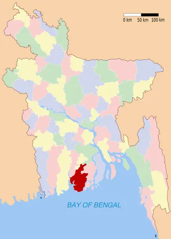 barguna district: one of the six districts in the Barisal Division of Bangladesh