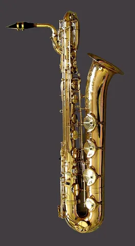 baritone saxophone: a member of the saxophone family of woodwind instruments that is smaller than the bass saxophone...