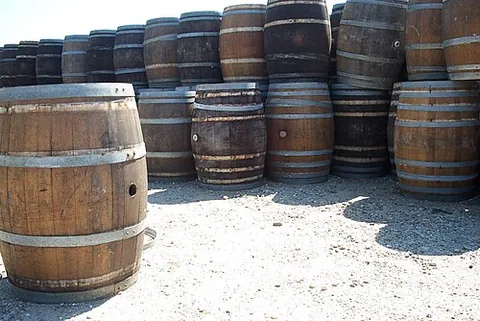 barrel: a round (cylindrical) vessel, such as a cask, of greater length than breadth, and bulging in the...