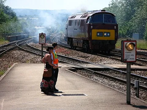 barrow crossing: a type of crossing found mainly in railway stations which allows passengers to cross between...