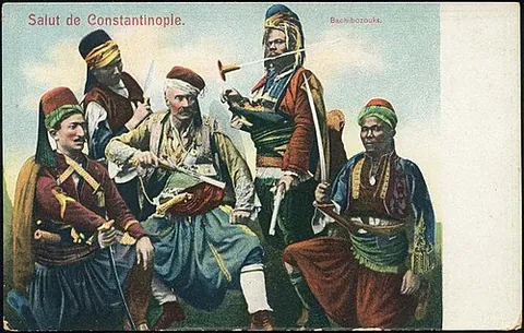 bashi-bazouk: an irregular soldier of the Ottoman army, reputed to be brutal and undisciplined