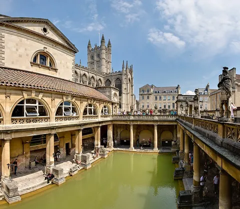 bathhouse: a building with baths for communal use