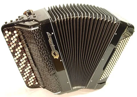 bayan: a type of chromatic button accordion developed in Russia in the early 20th century