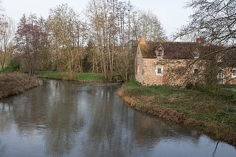 vègre: a river, a right tributary of the Sarthe, having its source near Rouessé-Vassé, its generally...