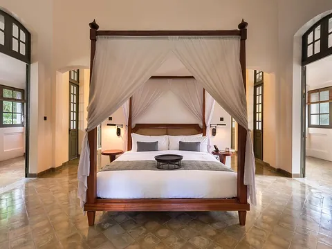 bed: a piece of furniture, usually flat and soft, on which to rest or sleep