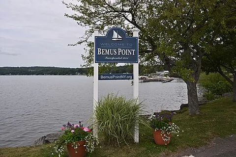 bemus point: a village in the town of Ellery, Chautauqua County, New York, United States
