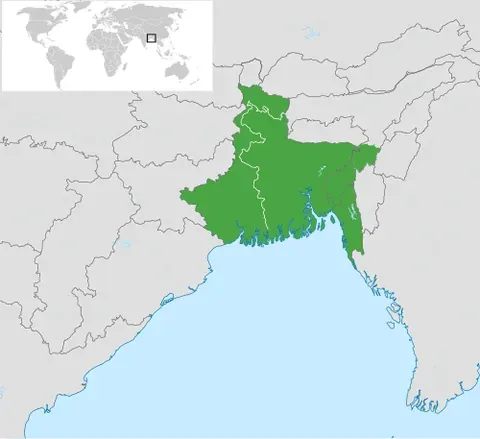 bengal: a geographic region in the northeast of South Asia today divided between Bangladesh and India...