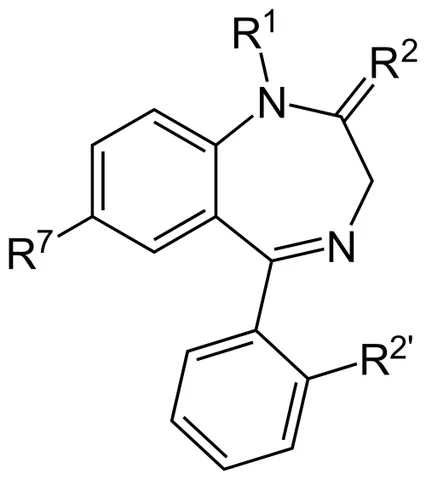 benzodiazepine: any of a class of psychoactive drugs, structured upon diazepine, used in the treatment of anxiety,...