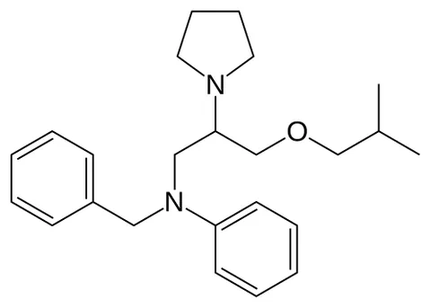 bepridil: a nonselective calcium channel blocker formerly used to treat angina