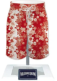 bermuda shorts: a type of knee-high shorts reminiscent of cut formal trousers