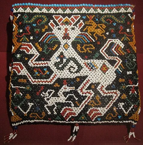 betel bag: a small bag of cloth, often decorated, originally used for carrying betel leaf in south-east Asia