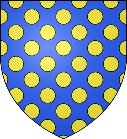bezanty: covered with bezants; semé (strewn) with bezants