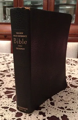 bible-black: having the colour of a Bible bound in black