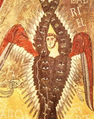 biblically accurate: having an unsettling or cursed, "unfathomable" appearance, especially one with many eyes and wings