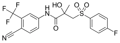 bicalutamide: an oral nonsteroidal antiandrogen used in the treatment of prostate cancer and hirsutism