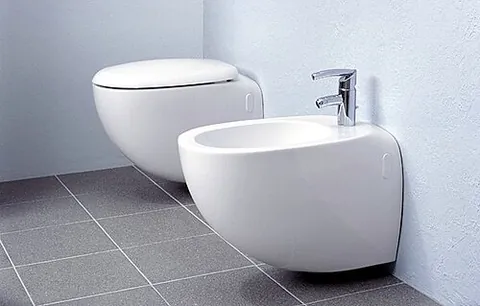 bidet: a low-mounted plumbing fixture or type of sink intended for washing the external genitalia and the...