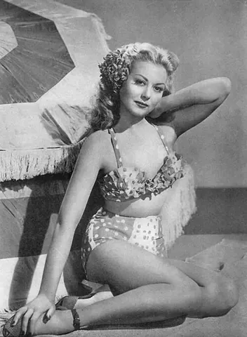 bikini babe: an attractive young woman wearing a bikini or swimsuit