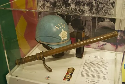 billy club: a short rounded truncheon used by policemen