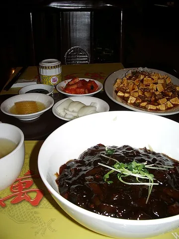 black bean sauce: an Asian sauce made with fermented and salted black soybeans