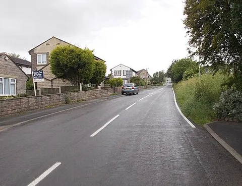 black hill: a western suburb of Keighley, Metropolitan Borough of Bradford, West Yorkshire, England (OS grid...
