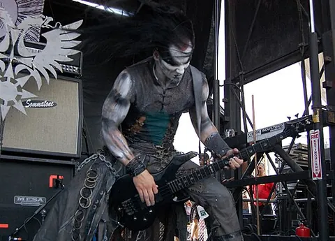 blackened death metal: a subgenre of extreme metal music that fuses elements of black metal and death metal