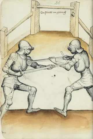 bladed stance: a stance in which one foot is in front of the other and the body is at an angle to a person in...